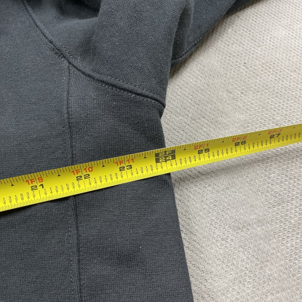 American Giant Hoodie Mens Large Black Heavy Cotton Zip Up Sweater Outdoor Work - Picture 9 of 12